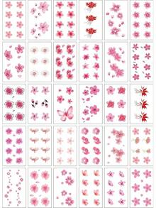 ピンク・花・ワンポイント