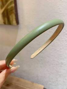 6条儿童可爱简约时尚卡通皮质发箍，百搭优雅复古风防滑发饰，适合女孩佩戴 - 彩色 - 查看 5