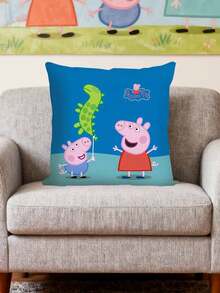 Peppa Pig Throw Pillow, George Cartoon Peripheral, Cute Doll Cushion, Birthday Gift, Pillowcase Detachable And Washable - Multicolor - View 11