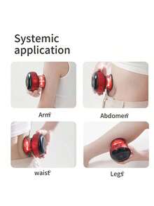 6档吸力及温度可调电动拔罐疗法套装，便携式智能拔罐按摩器，缓解肌肉、颈部、肩部、背部疼痛，改善血液循环，800mAh电池容量 - 黑色 - 查看 11