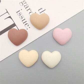 5/10pcs/Set Cartoon Heart Shaped Detachable Hole Punch Shoe Charms, Fashion DIY Hollow Out Clogs Accessories