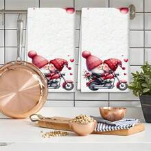 2/4 Stücke Set, Geschirrtücher, Elfen-Muster bedruckte Tücher, super saugfähige Mikrofaser moderne Geschirrtücher, Kochutensilien und Backhandtücher, Putzlappen, Handtücher, Teehandtücher, super weich und hochsaugfähig, Küchendekoration, Geschenke für Nachbarn, Geschenke für Mütter, Geburtstagsgeschenke, Einweihungsgeschenke für Freunde, Küchenutensilien, tägliche Notwendigkeiten - Verschiedenfarbig - Übersicht 8