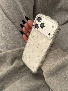 Star Luxury Dopamine Colorful Crystal Rhinestone Phone Case Compatible With Iphone 16 Pro Max, 15 New, 14, 13, Niche Women's Full Coverage Anti-Fall Transparent Case