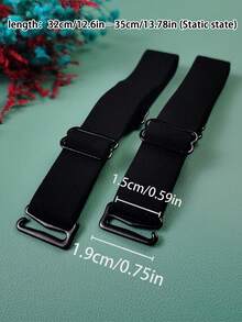 4条柔软亲肤加长文胸肩带，可调节防滑内衣肩带，布质文胸肩带，可替换弹力运动文胸肩带 - 彩色 - 查看 3