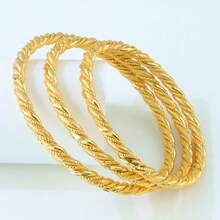 21k Gold Plated Asymmetrical Bracelet, Luxury Arabic Style Charm Bracelet For Women, Elegant Jewelry For Saudi, Dubai Bride Wedding Party