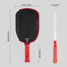1-Piece AGS/GF Professional Pickleball Paddle - 16mm Carbon Fiber, Carbon Fiber Surface Enhanced Spin And Control, Textured Grip Improves Hitting Feel, Suitable For All Level Players And Domestic/International Tournaments - A - View 10