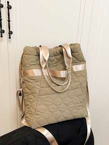 Women's New Popular Down Single-Shoulder Bag Large Capacity Filled Lightweight Handbag - Multicolor - View 13