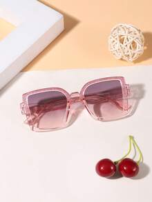 1PC Boys And Girls 4-8Y Cute Shiny Square Fashion Glasses Suitable For Holiday Outings, Outfit Matching, And Festival Gifts - Multicolor - View 4