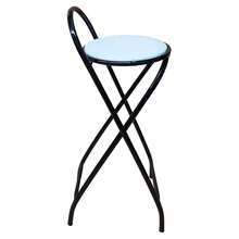 Compact Folding High Stool, 70 Cm High, Black, For Apartments And Various Environments - White - View 3