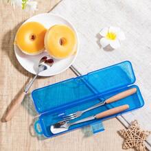 TYUI Toothbrush Travel Case 2 Pack Clear Dark Blue Toothbrush Case HolderTravel Size Plastic Toothbrush Holder Toothpaste Storage Container Portable For Traveling 7.87 X 1.85 X 1.18 - 清澈深藍 - 查看 8