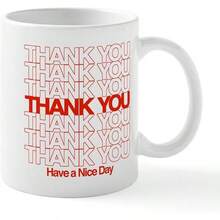 Tazas de café de cerámica de 11 oz (325 ml) de CafePress, gracias, que tengas un buen día - Multicolor - Ver 12