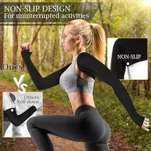 1pcs Of Ice Sleeves Specifically Designed For Running And Cycling, Women's UV Cooling Arm Sleeves, Fishing Outdoor Sun Protection Sleeves, Breathable Elastic Ice Silk Fabric, Women's Cool Sun Protection Ice Sleeves, Outdoor Cycling UPF50+Cooling Arm Sleeves, Breathable Thin Fishing Sun Protection Arm Sleeves, Ice Sensitive Fabric, Breathable Elasticity, Multiple Colors To Choose From, Running And Cycling Equipment, Ice Silk Sleeve Sleeves - 藍色 - 查看 3