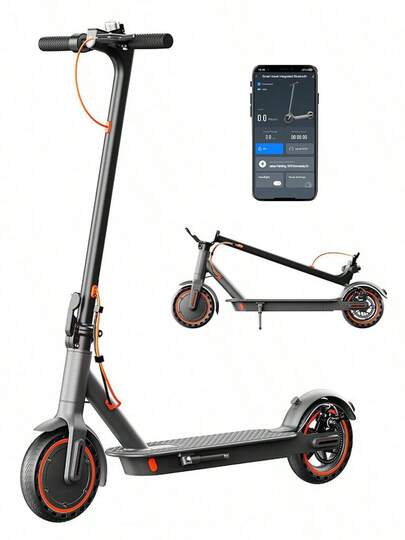SEEMAR S3 Electric Scooter For Adults, 350W Rated Power, 36V 7.8Ah Battery, 20-30km Max Range, 8.5-Inch Solid Tires, Aluminum Alloy Body, Foldable For Easy Storage, Equipped With Mobile App
