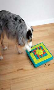 Outward Hound By Nina Ottosson Multipuzzle Level 4 Expert Dog Treat Puzzle For Enrichment, Blue - MàuG - Xem 8