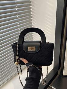 新款时尚百搭女士极简手提包，适合派对、活动和街头穿搭，秋冬季必备 - 彩色 - 查看 11