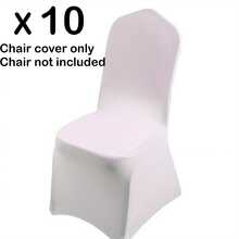 10pcs Spandex Dining Room Party Elastic Chair Covers, Pet Friendly, Suitable For Wedding, Banquet, Birthday And Party Decoration (Chairs Not Included) - Multicolor - View 9