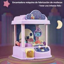 Máquina de muñecas familiar, juguete interactivo padre - hijo, máquina de agarrar cosas con música, máquina de caramelos de muñecas de monedas - Multicolor - Ver 4