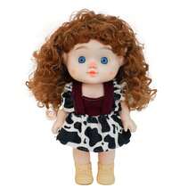 可爱乙烯基娃娃，时尚毛绒娃娃，适合女孩，带吊带裙，双马尾辫，乙烯基脸，可爱关节娃娃，时尚毛绒玩具，生日圣诞节礼物，收藏玩具 - 彩色 - 查看 7