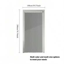 Magnetic Folding Door Curtain, Comes With Hanging Rings, Available In Multiple Colors, Suitable For Dividing Spaces In Living Room, Bedroom And Kitchen, Also For Room Decor