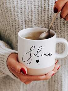 Personalized Name Coffee Mug & Birthday Flower, Christmas Gift, Christmas Decoration, Thanksgiving Gift, New Year Gift, Gift For Her, 11oz Mug, Personalized Mug, Gift For Best Friend, Fun Friendship Gift, Sister Name Mug, Easy To Clean, Suitable For Youth Festival, Housewarming, School, Home, Office, Customized, Personalized, Unique, Holiday Calendar