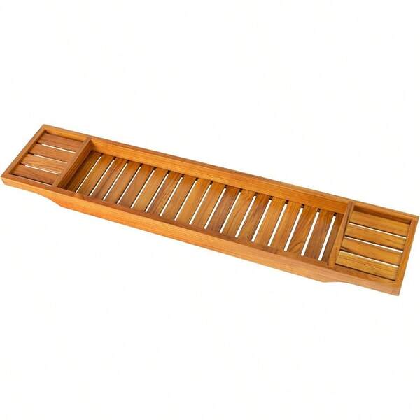 Teak Bathtub Tray Wooden Bath Caddy For Bathtub Bath Tub Wood Table For Tub