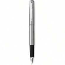 Parker - Pluma estilográfica Jotter mango de acero inoxidable con acabado cromado cartucho azul - Azul - Ver 1