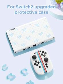 Accessories For Nintendo Switch, Bow & Polka Dot Pattern, Compatible With New Switch 2 (2025), NS2/Switch OLED/Switch Protective Case, Storage Bag, Cartridge Slot Base Shell, Game Card Box, Best Gift Compatible With Switch Players, Valentine's Day/Romantic Gift - Multicolor - View 2