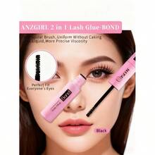 1pc 2-In-1 Lash Bond & Seal – 5ml Strong Hold Lash Glue & Sealant For Cluster Lashes, Long-Lasting Eyelash Adhesive For DIY Lash Extensions - Black - View 3