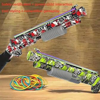 Juego de pistola de agua - Pistola - Juego grupal - Juego de tiro al blanco de acción - Juego para niñas - Arma de juguete - Juego al aire libre para adolescentes - Regalo perfecto - Arma de pistola - Rifle de goma - Pistola de bala blanda - Regalo de Año Nuevo - Juguete de juego