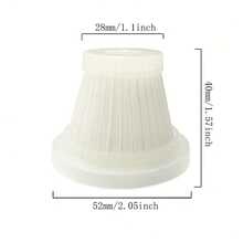 5pcs Washable PET Vacuum Cleaner Filter Replacement, Suitable For Cordless Handheld Car Vacuum, Reusable For Upright And Portable Vacuum Cleaner Accessories, Easy To Self-Replace Filter Kit - White - View 12