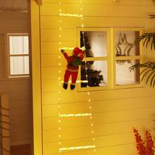 1pc Santa Claus Ladder Light, USB Power Supply, LED Garden Christmas Tree Garden Decoration, Leather Wire Ladder Light Suitable For Outdoor Garden Christmas Day Party Scene Decoration, Window Or Indoor Christmas Decoration, Christmas Decoration Outdoor Light, Holiday Lighting, Christmas Outdoor Decoration, Party Supplies - Yellow - View 21