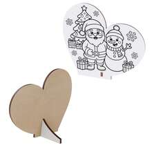 Enfeites Natalino para Colorir em MDF – Papai Noel e Presépio – Várias Quantidades - 50 unidades - Visão 5