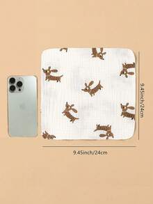 Set de 5 baberos y paños de eructo para bebé, paños multiusos para alimentación, de colores aleatorios