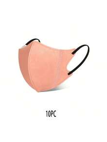 10入組女性多色3d立體一次性口罩,3層保護,輕盈透氣,防曬,夏季必備