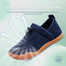 CLEANCOOL Zapatos de Agua para niños pequeños Zapatillas de Senderismo Antideslizantes al Aire Libre Athletic Zero Drop Minimalist Zapatillas Transpirables - Azul - Ver 7