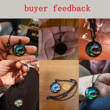 Aurora Borealis Creative Glow In The Dark Glass Pendant Necklace Night Light Jewelry - style 3 - View 4