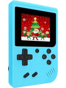 Consola de Juegos Retro Portátil, con 400 Juegos Integrados, Reproductor de Videojuegos Portátil con Pantalla IPS de 3.0 Pulgadas y Batería Recargable (Azul) - Azul - Ver 1