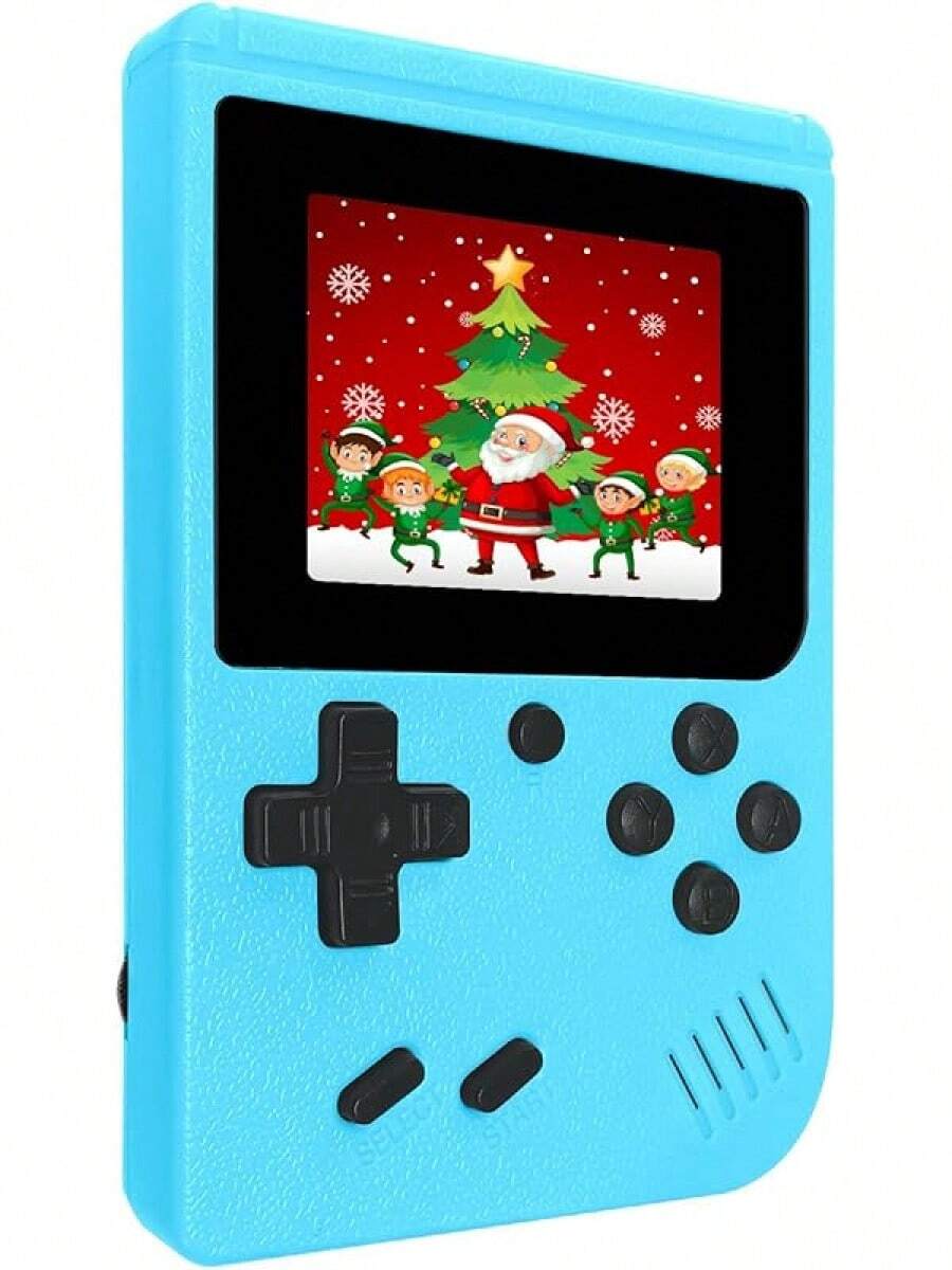 Consola de Juegos Retro Portátil, con 400 Juegos Integrados, Reproductor de Videojuegos Portátil con Pantalla IPS de 3.0 Pulgadas y Batería Recargable (Azul) - Azul - Ver 1