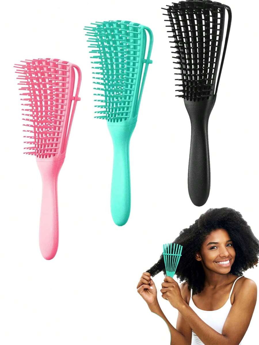 1 lược gỡ rối giúp tóc mượt mà, lược răng thưa với chất liệu bền chắc. Nhẹ nhàng gỡ rối tóc xoăn, tóc ướt hoặc tóc khô một cách dễ dàng. Cần thiết cho việc tạo kiểu tóc tại nhà, chăm sóc tóc sau khi tắm và cho các chuyên gia làm tóc tại salon. Được thiết kế cho quy trình chăm sóc tóc của người lớn. - Nhiều màu - Xem 1