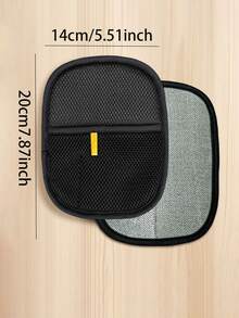 1/2PCS 除浮毛手套，宠物清洁手套，去除沙发、衣服、床单上的宠物毛发，防静电除毛手套，家庭清洁用品，手套，猫，宠物清洁配件，清洁用品 - 彩色 - 查看 11