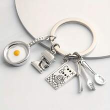 Cooking Tool Hanging Decoration, Metal Keychain Wallet, Handheld Car Rental Pendant, Mobile Phone Pendant