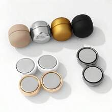 4/6对装女士多功能圆形磁性丝巾夹，圆形磁性头巾别针，女士磁性纽扣，多功能丝巾衬衫纽扣，无钩磁性扣，固定头巾衬衫，不伤面料，女士多功能磁性纽扣，无针设计，适用于头巾衬衫