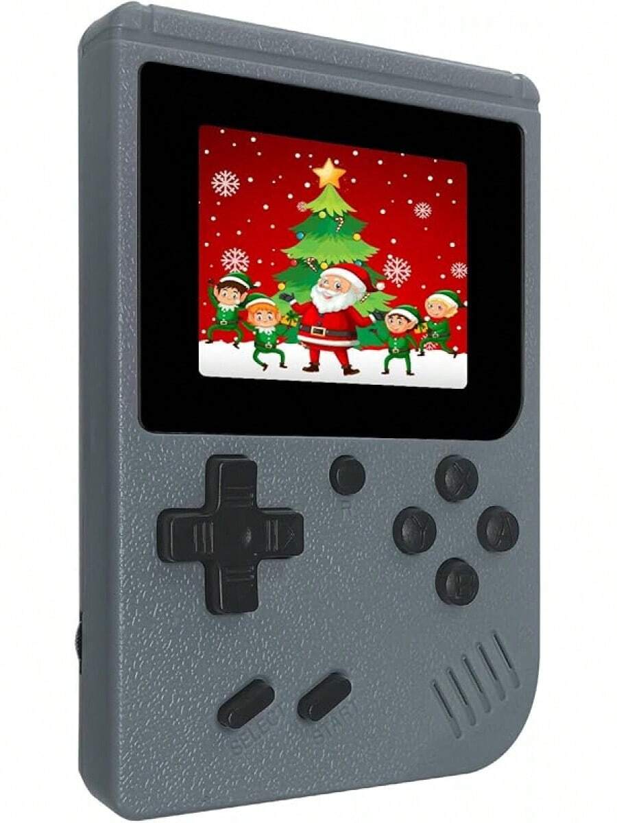 Consola de Juegos Retro Portátil, con 400 Juegos Integrados, Reproductor de Videojuegos Portátil con Pantalla IPS de 3.0 Pulgadas y Batería Recargable (Azul) - Negro - Ver 1