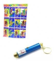 Apuntadores láser en planilla con 12 piezas con pilas incluídas en color rojo - Rojo - Ver 1