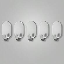 5 szt. - wytrzymałe haczyki samoprzylepne do wieszania ręczników, płaszczy, kapeluszy, ultra mocne haczyki ścienne do łazienki i kuchni - Wielokolorowe - Zobacz 6