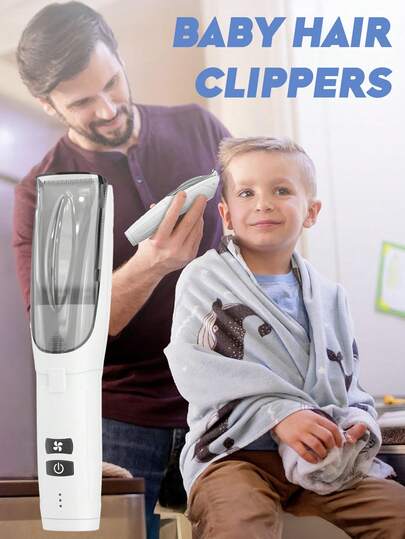 Cortapelos para bebés, recortadora de pelo eléctrica para niños, kit de corte de pelo recargable inalámbrico a prueba de agua y ultra silencioso, recortadora de pelo con bajo nivel de ruido para niños y adultos.