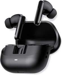 Akane Audífonos Inalámbricos Bluetooth 5.3 con Cancelación de Ruido Activa ANC 35 dB, ENC y Transparencia, Audio Ultra HD, Resistente a Salpicaduras, 6h de Batería y 24h con Base de Carga, TW900PRO - Negro - Ver 6