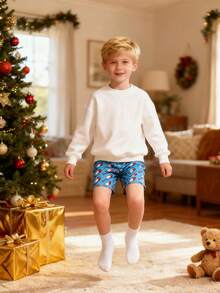 Freeze Pop Shorts Boy Clothes, Gifts For Teen Kids Boys Unisex, Ice Cream Trunks Blue Sweatpants Red Underwear Pants, Boys Christmas PjChristmas Birthday Gifts For Teenage Dress, Thanksgiving Outfit, School Sport Running Pants, Running Pants, Basketball Shorts - 長春花藍 - 查看 7