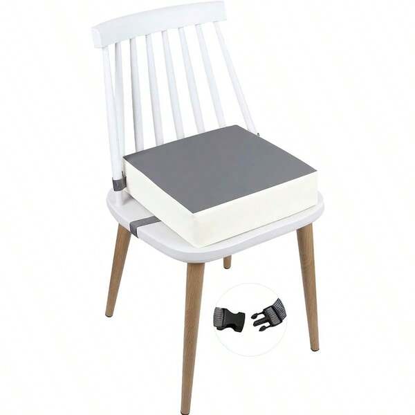 Chair Increasing Cushion Dismountable Portable Washable Baby Toddler Infant Harness Toddler Booster Dining Highchair Seat Pad On The Go Seat Highten Pad Travel Storage Chair With Adjustable Buckle Strap With Backrest Dinosaur (Grey)