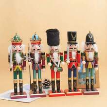 1-Piece 11.81-Inch Christmas Decoration Collectible Nutcracker Set - Traditional Handcraft Christmas Decorations, No Electricity Or Batteries Required - Suitable For Living Rooms, Bedrooms - Traditional Handcraft Christmas Decorations, No Electricity Or Batteries Required - Suitable For Living Rooms, Bedrooms Home Decor Room Decor Winter Christmas Decorations Home Christmas Gifts Christmas Decor
